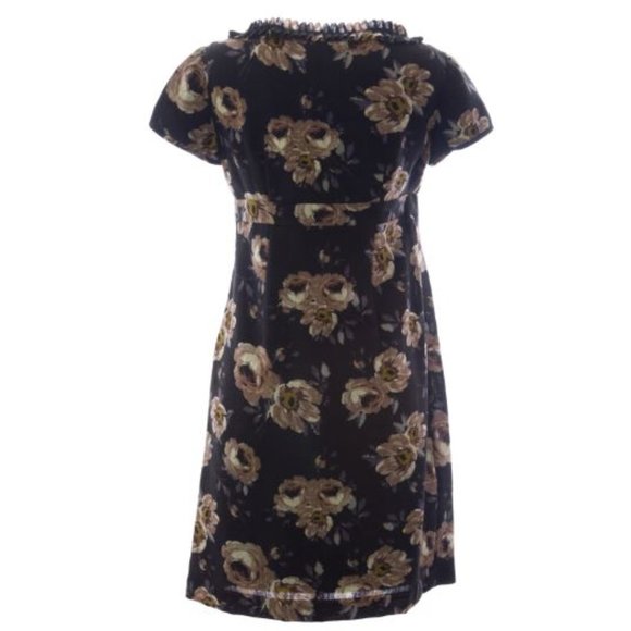 BODEN Women's Floral Print Wool Shift Dress US 2R - Picture 2 of 8
